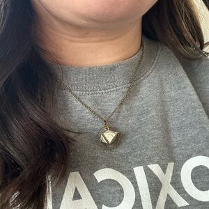 Larissa Loden | Brass & Marble Geode Necklace